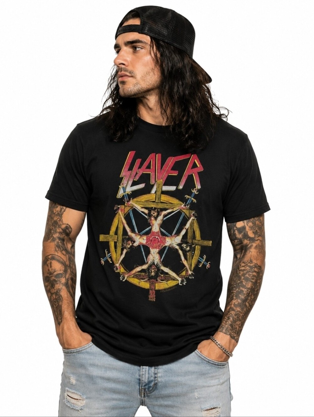 Slayer Christ Wheel 3XL Thrash Metal Shirt